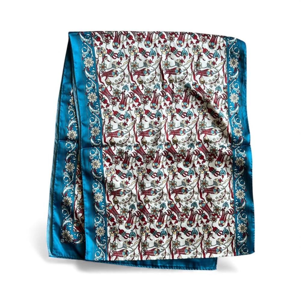 Bursa Floral Silk Scarf 60”x 11”